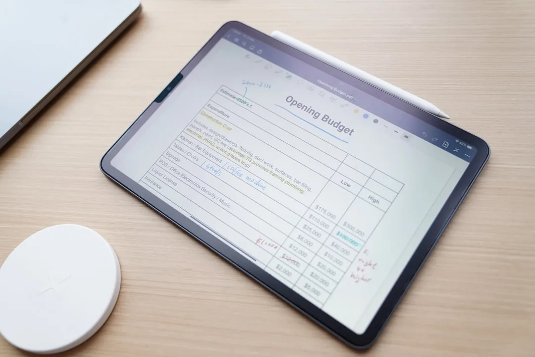 digital task planning interface