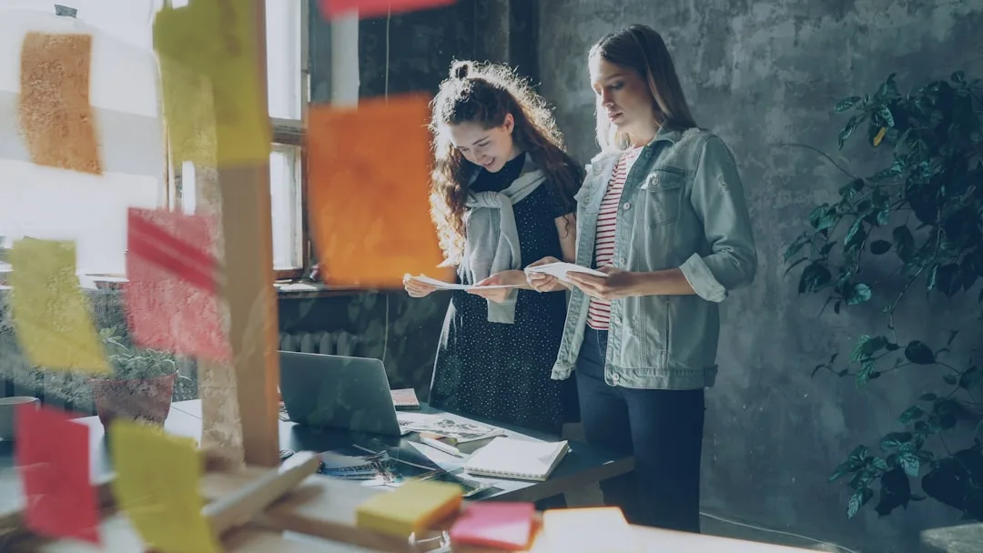 creative team working in office