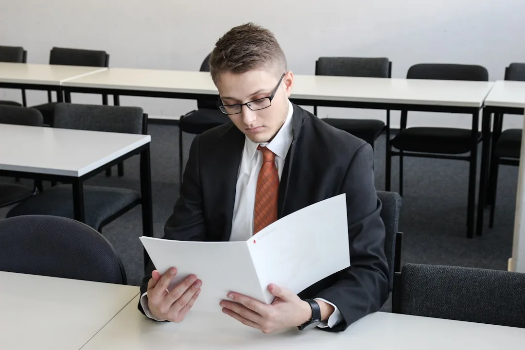 confident job interview candidate